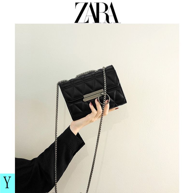 Túi Xách Zara Mini Phối Dây Xích Đeo Vai Thời Trang Thu Đông 2022 Cho Nữ