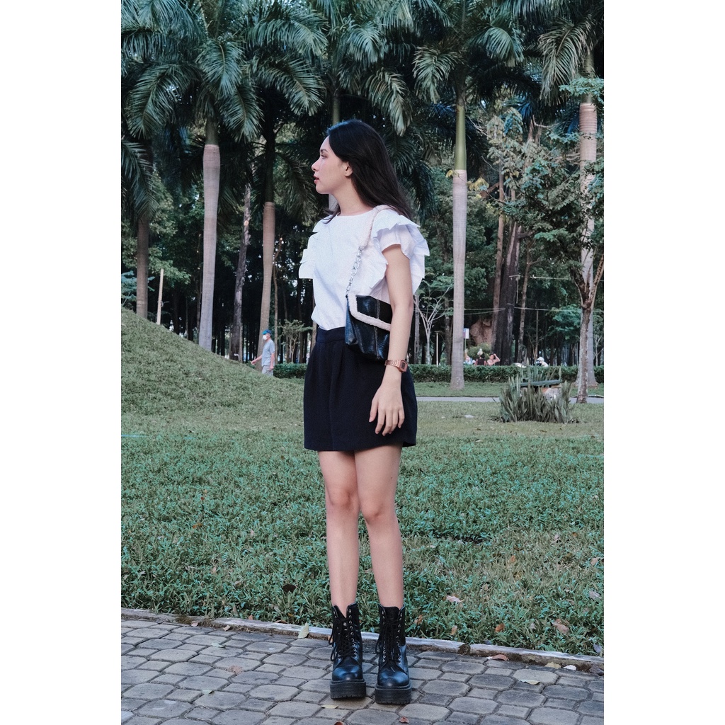 Áo linen tay cánh tiên