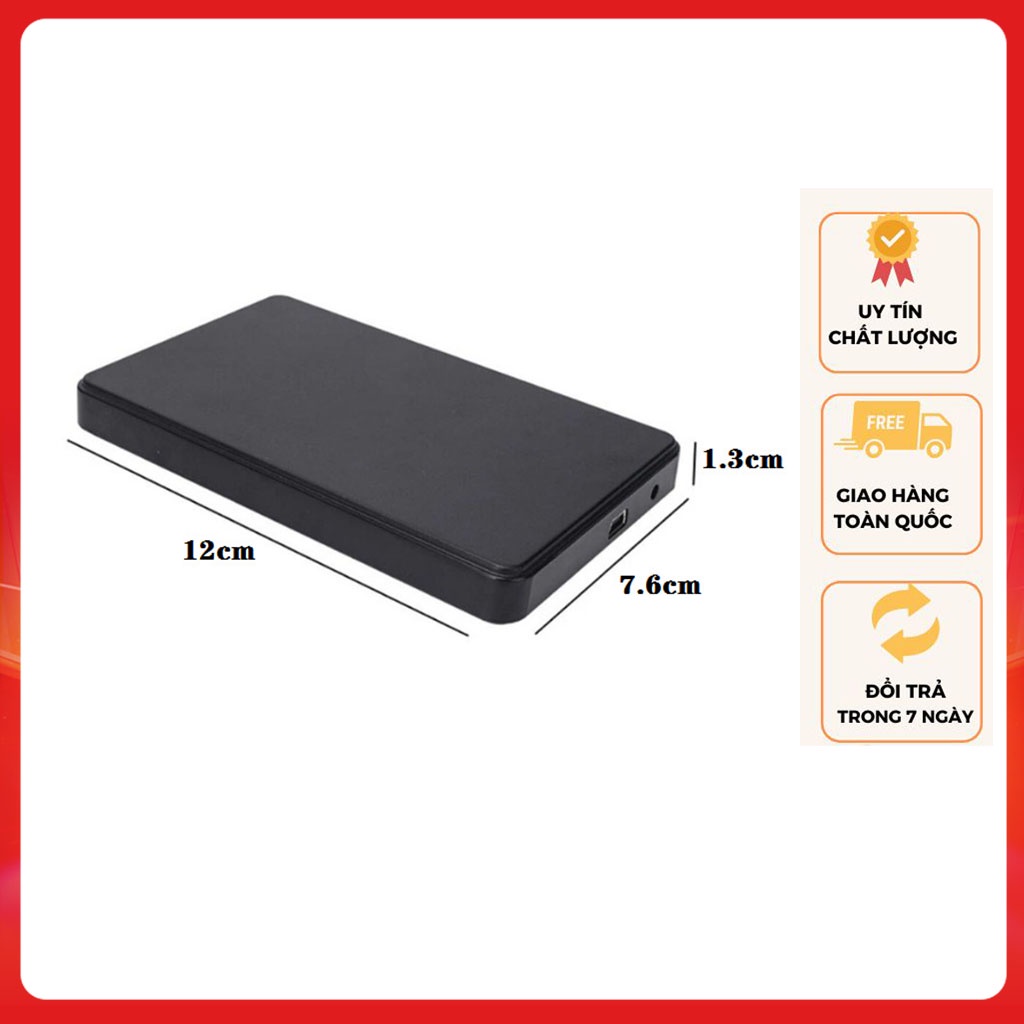 Box ổ cứng USB 2.0 dùng cho ổ HDD SSD 2.5 inch làm ổ di động thumbnail