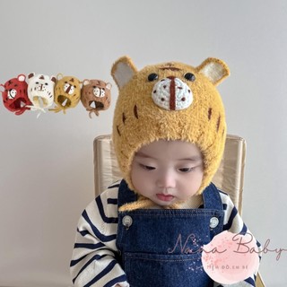 Mũ len cho bé nanababy98 hình mặt hổ phong cách hàn quốc rất dễ thương – nón len cho bé gái và trai từ 6m - 3 tuổi ml193