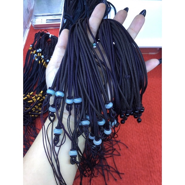 Dây đeo mặt đá phong thủy chất liệu bằng sợi dù