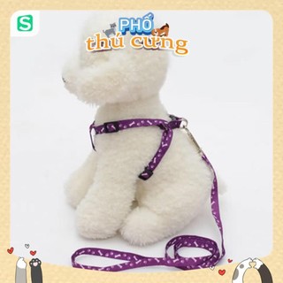 Dây dắt chó mèo thú cưng dạng yếm 1cm ( <5kg)