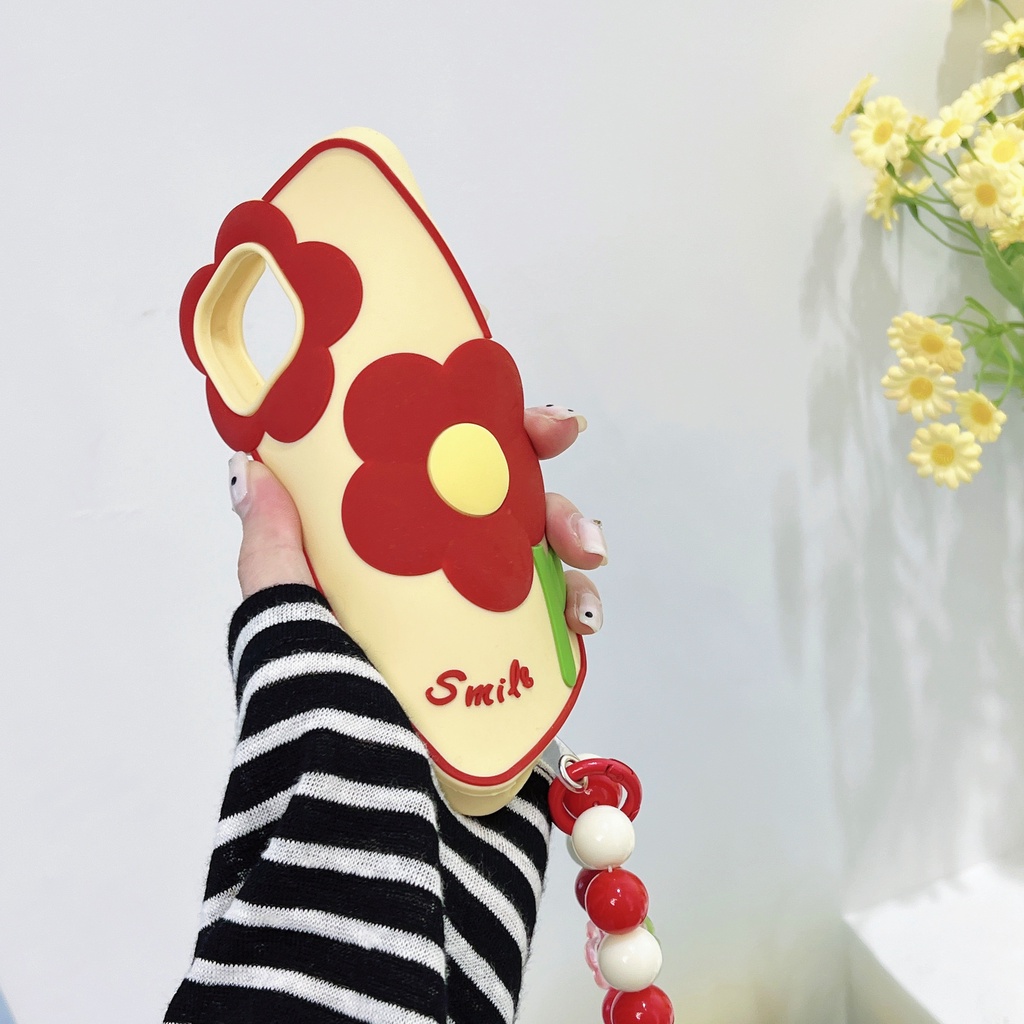 Ốp Điện Thoại Dẻo Họa Tiết Hoạt Hình Bông Hoa Xinh Xắn Chống Rơi Cho iPhone 14 13 12PRO MAX 11pro MAX XS MAX