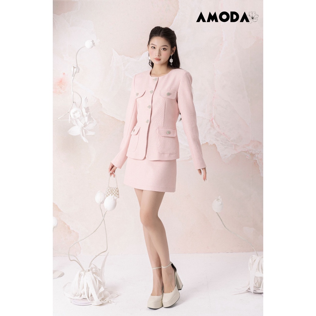 Set thiết kế cao cấp 𝙇𝙪𝙘𝙘𝙮 𝐒𝐞𝐭 áo và chân váy siêu xinh cho nàng AMODA