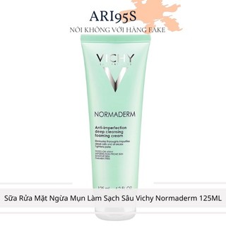Sữa rửa mặt ngừa mụn làm sạch sâu vichy normaderm 125ml