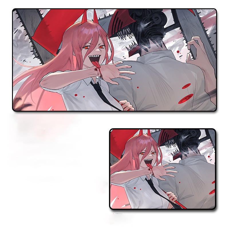 Lót chuột máy tính Anime Chainsaw Man - Tấm lót máy tính xách tay Bàn làm việc Văn phòng