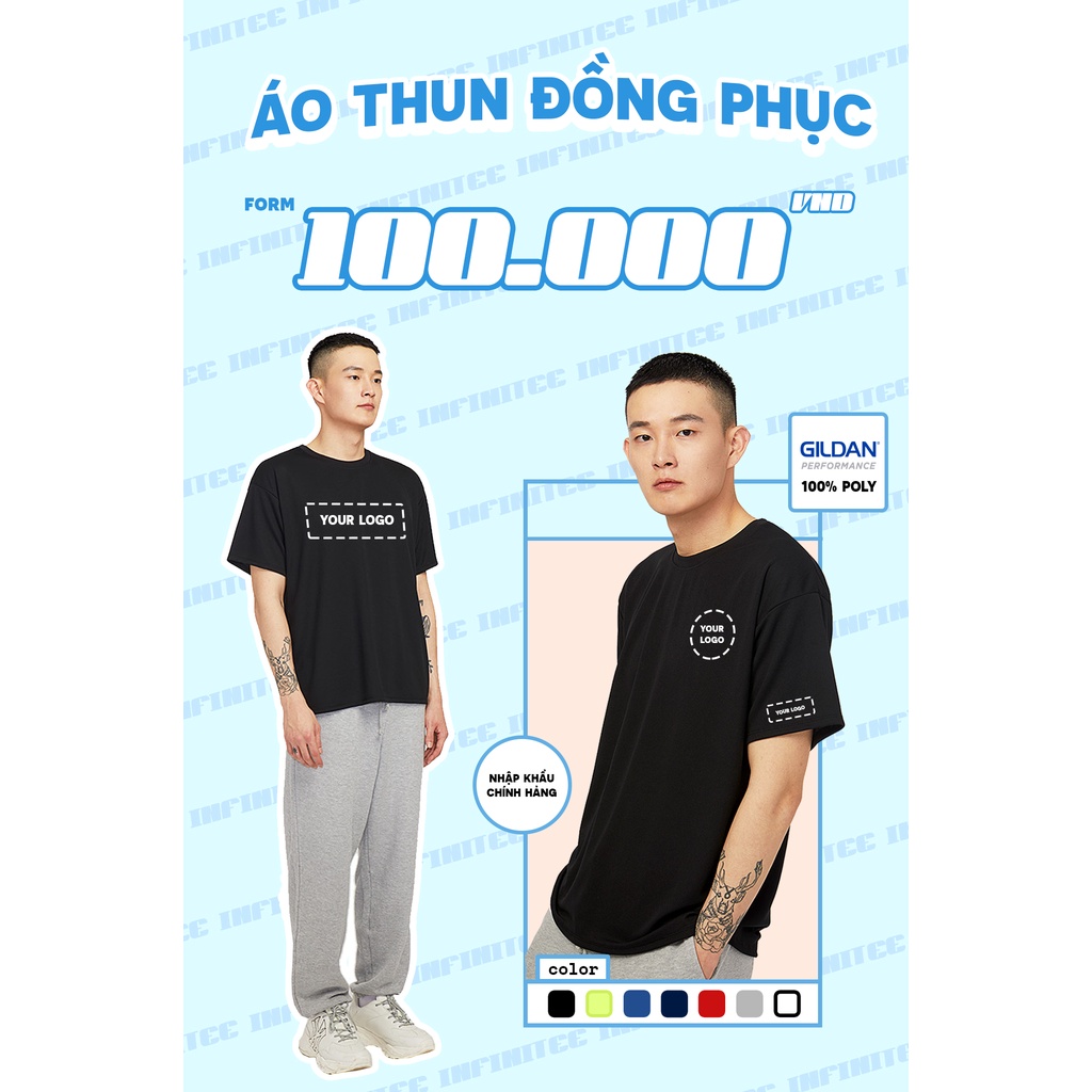 Áo thun INFINITEE thể thao Gildan 3BI00 - PERFORMANCE ADULT T-SHIRT