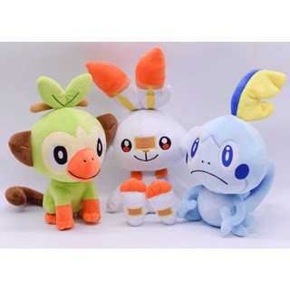  Gấu bông Pokemon 3 Pokemon starter Pokemon Sword & Shield size 20cm  Tặng kèm 1 túi thẻ bài Pokemon  
