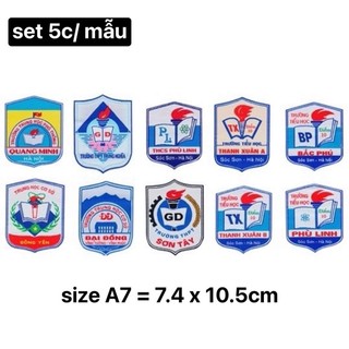 Set 5c logo trường học theo yêu cầu.