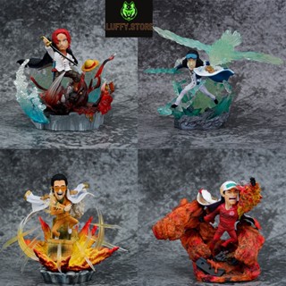 Mô hình one piece đô đốc hải quân aokiji kizazu akainu shank tóc đỏ cao 12- 14 cm, figure anime one piece