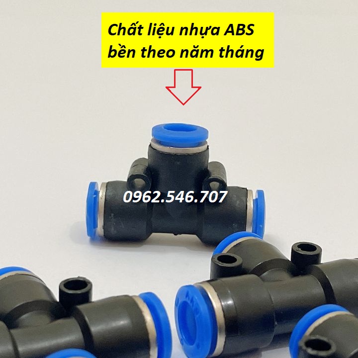 Nối ống phun sương chữ T 8mm - Cho hệ thống phun sương tưới cây