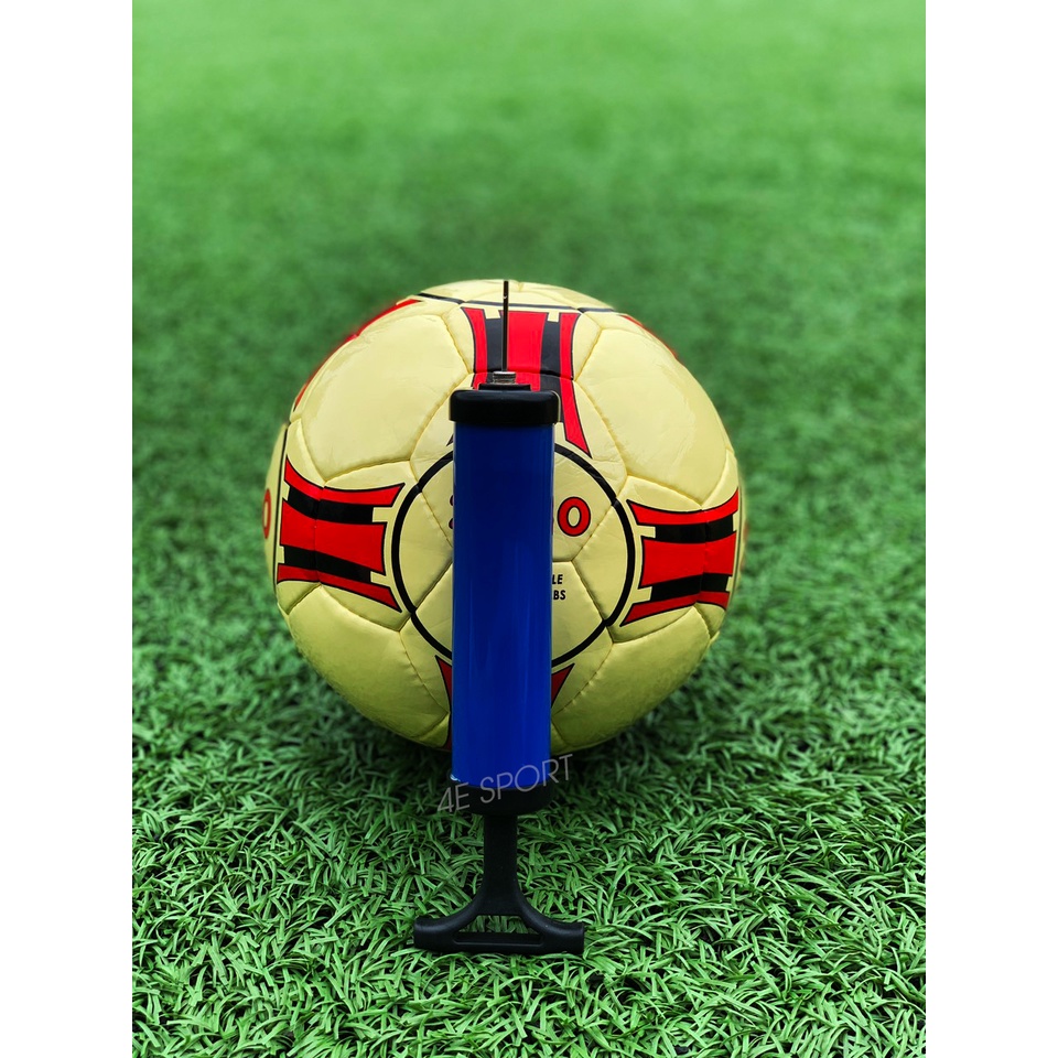 Đồ bơm banh da cầm tay mini, xy lanh đẩy bằng kim loại, kèm kim bơm sử dụng trong bóng đá, bóng rỗ, bóng chuyền