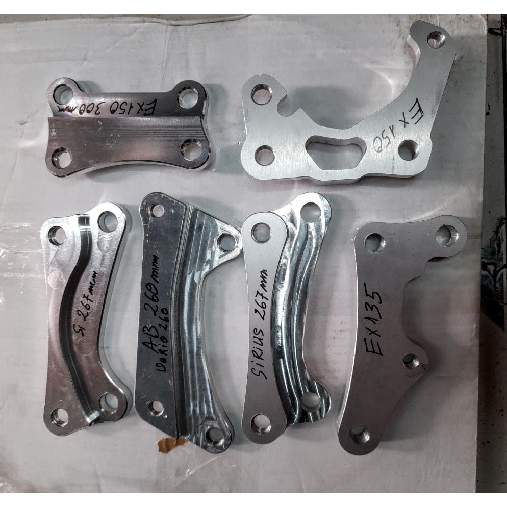 Bass nhôm CNC dùng cho gắn đĩa lớn heo zin phuộc zin các loại xe máy