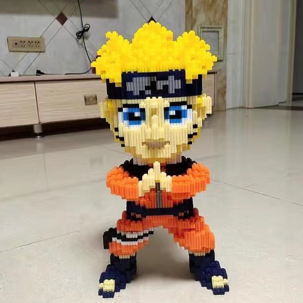 Mô Hình Lắp Ghép Lego Naruto, One piece, Thỏ Tím Stella Khổng Lồ, Nhân Vật Hoạt Hình Zootopia, Snoopy, Pikachu Dễ Thươ