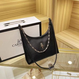 C5PQ Chrome Hearts Internet celebrity cross heart underarm bag 2022 new vivi underarm bag cowhide chain bag shoulder messenger bag Women's Small bag