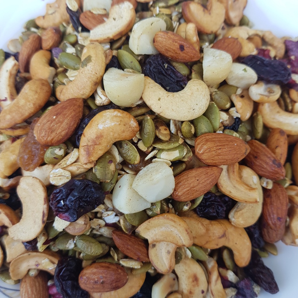 Hạt ngũ cốc Granola dinh dưỡng siêu hạt, ngũ cốc ăn sáng ăn kiêng không đường cao cấp 500g - Đồ ăn healthy