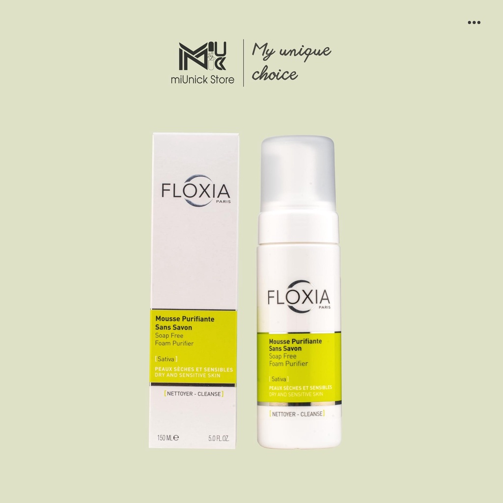 [HÀNG CTY] Sữa rửa mặt dạng bọt Floxia Soap Free Foam Purifier 150ml cho da khô, nhạy cảm