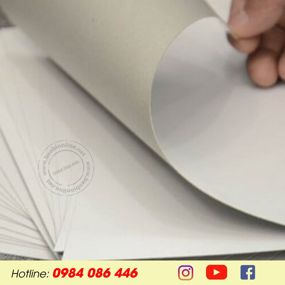 XẤP GIẤY IVORY A5 ĐỊNH LƯỢNG 300GSM/350GSM DÀY LÀM BÌA SỔ TAY, BẾ HỘP CAO CẤP - BAOBIONLINE