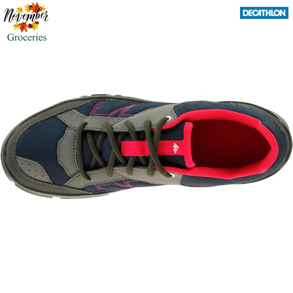 Giày Leo Núi Dã Ngoại QUECHUA Arpenaz 50 Nữ - Xanh Dương/ Hồng