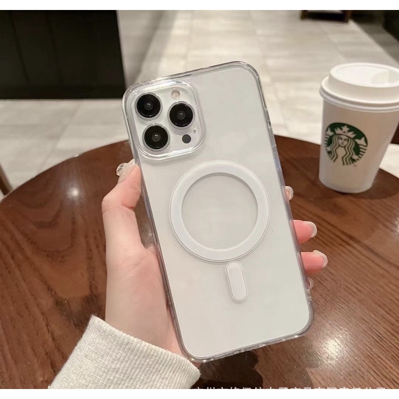 Ốp lưng trong hỗ trợ sạc không dây m dành cho IP 14/14pro/14max/14promax/13/13pro/13promax/12/12pro/12promax/11pro