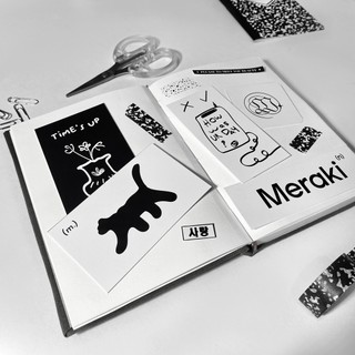 Mon Bonheur - set postcard decor - postcard korean style - set thiệp trang trí
