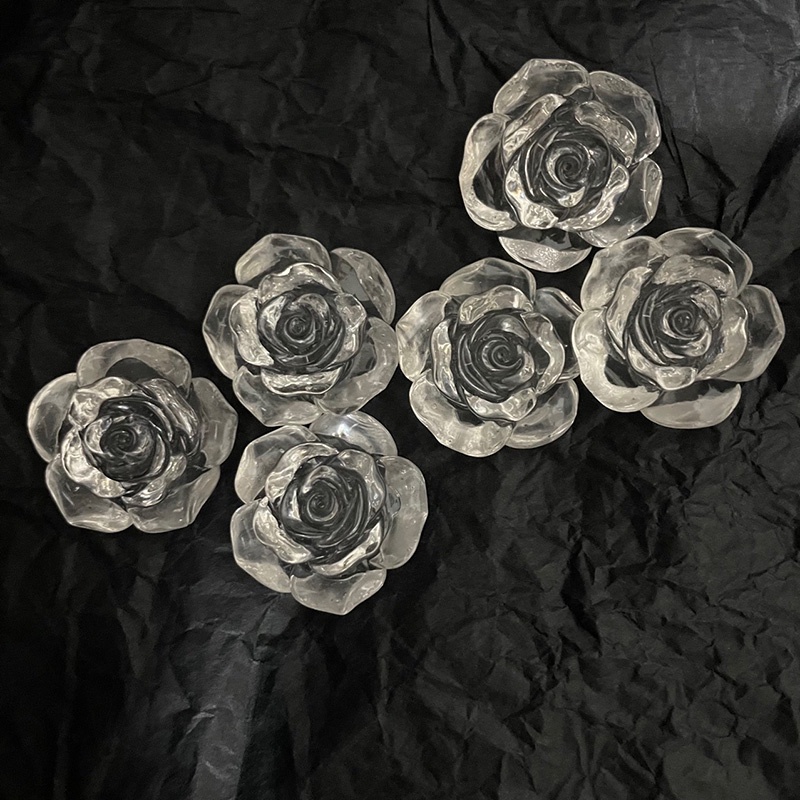 Ốp Điện Thoại Bằng Nhựa ABS Trong Suốt Đính Hạt Ngọc Trai Và Hoa Và Bướm Xinh Xắn DIY