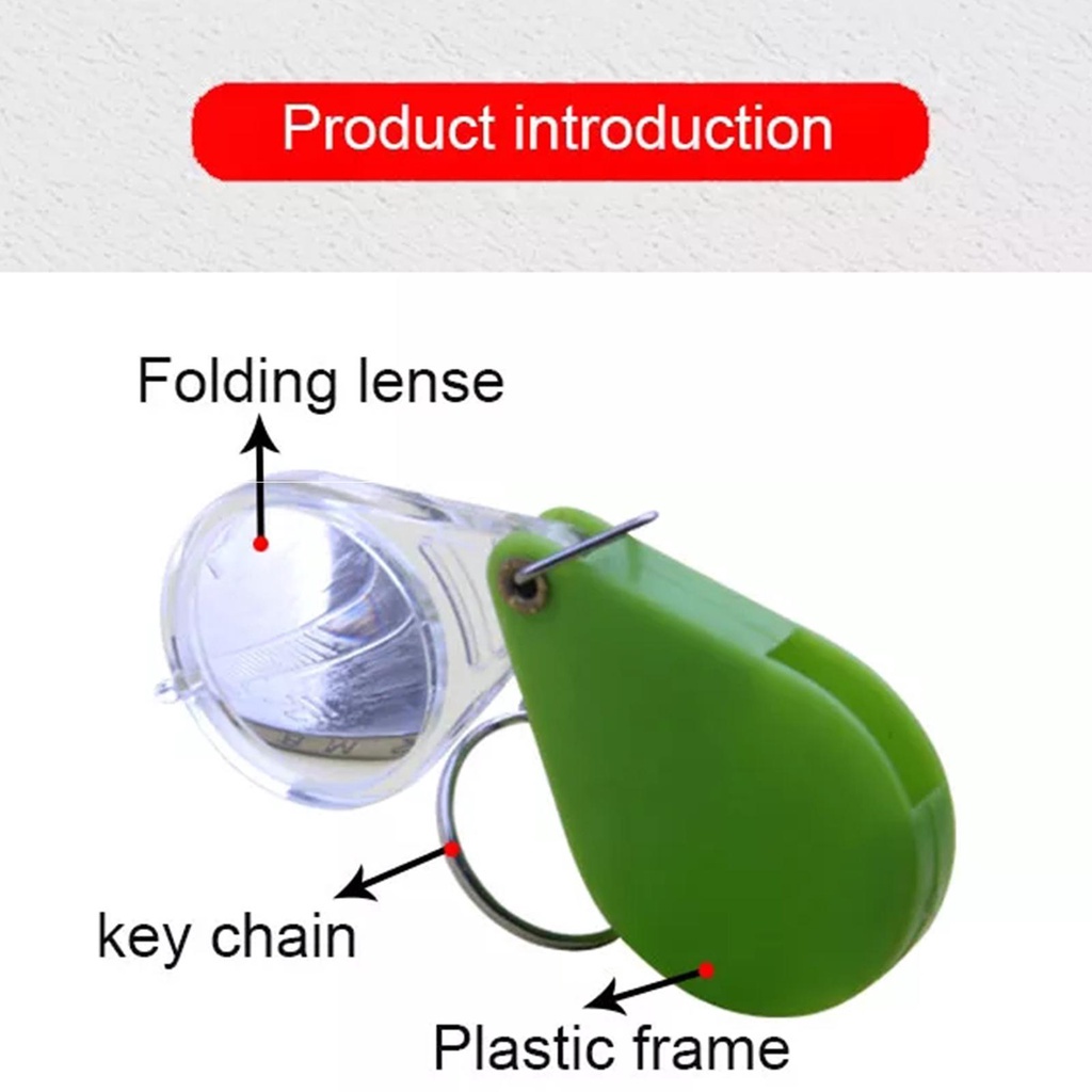 Kính Lúp Bằng Nhựa Acrylic Chống Rơi Gấp Gọn Tiện Dụng Cho Người Lớn Tuổi Z4L6