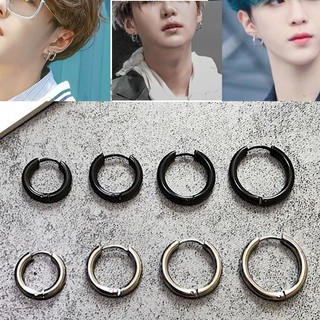 Bông tai khoen tròn loại dày 2.5 chất lượng tốt phụ kiện unisex nam nữ hot trend idol hàn quốc kpop
