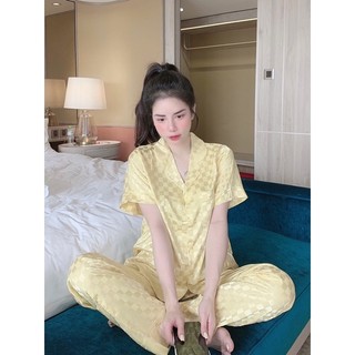 Đồ bộ tay dài, quần dài lụa satin cao cấp freesize