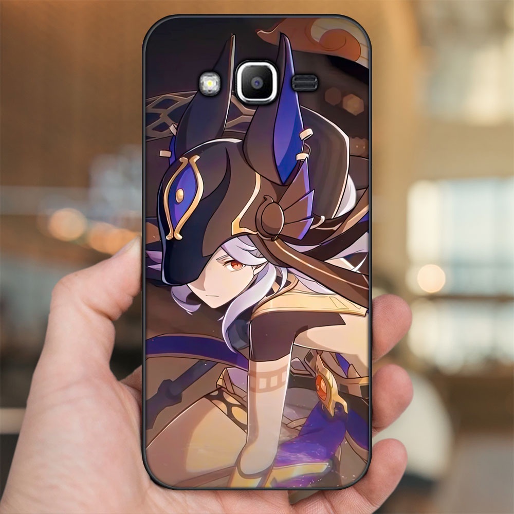 Ốp lưng Samsung J2 Prime, J3 2016, J5 2015 viền đen in hình Cyno Genshin Impact