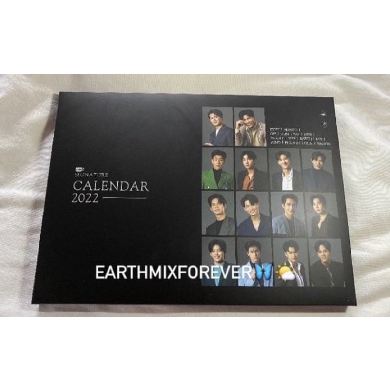 Lịch calendar GMM 2022 SingKrist, TayNew, OffGun, BrightWin, EarthMix, PondPhuwin, OhmNanon