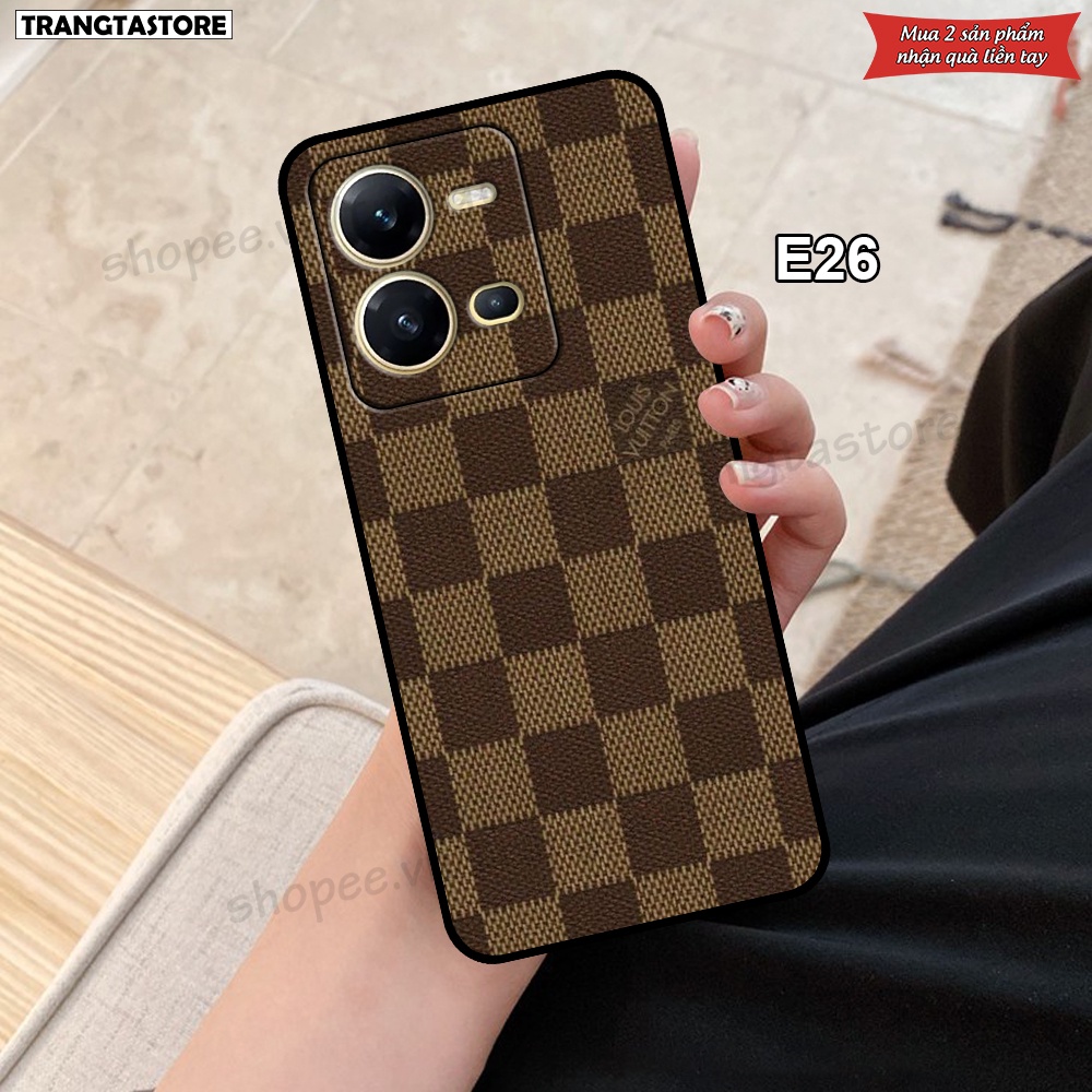 Ốp lưng Vivo V25 5G / V25E in hình thương hiệu Dior, Adidas, LV,..... nổi tiếng