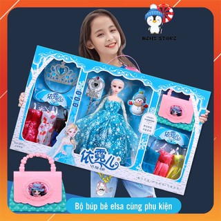 Búp bê elsa đồ chơi cho bé gái đủ phụ kiện váy túi quyền trượng đáng yêu BENZ STORE TN BB03