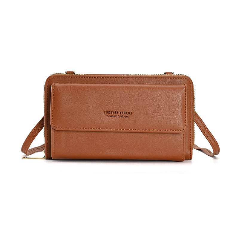 Túi Da Mềm Đeo Chéo Đựng Điện Thoại Thiết Kế Nhỏ Nhắn Thời Trang Dành Cho Nữ