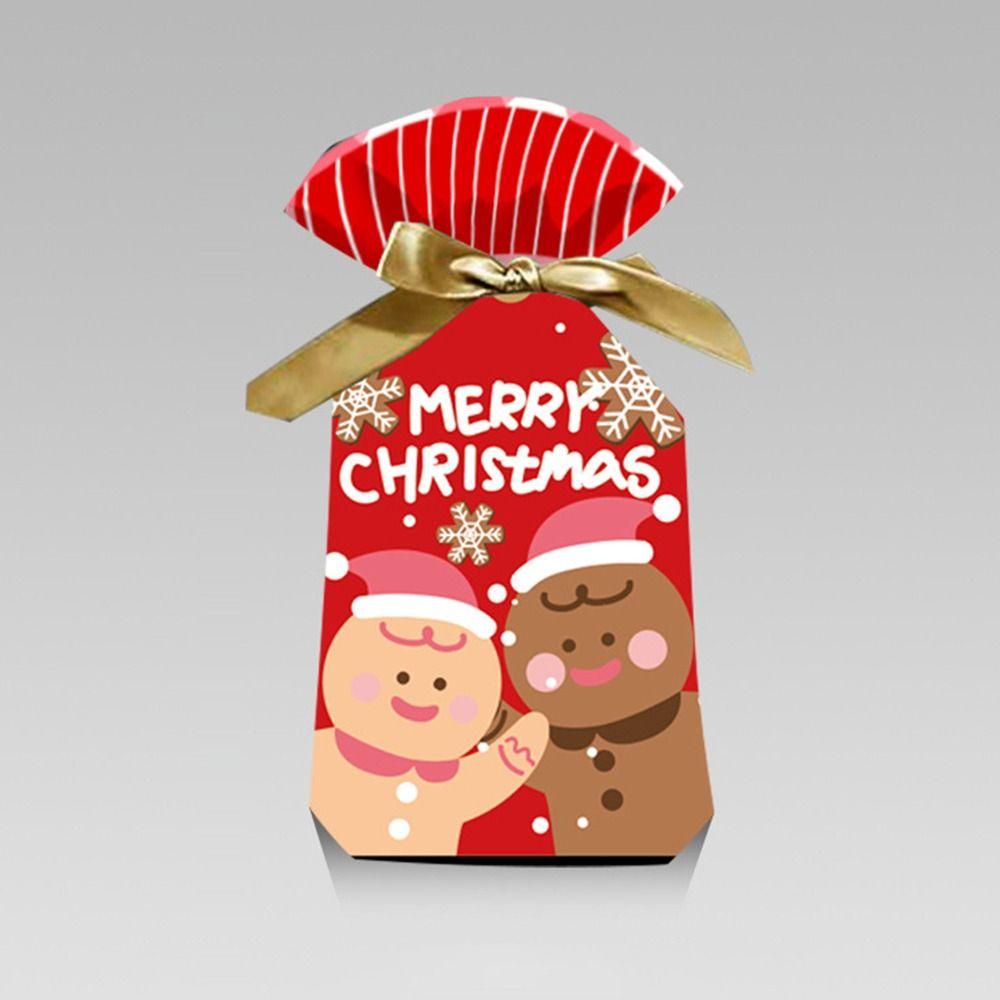 KUNHEV Set 50 Túi Nhựa Đựng Kẹo Giáng Sinh