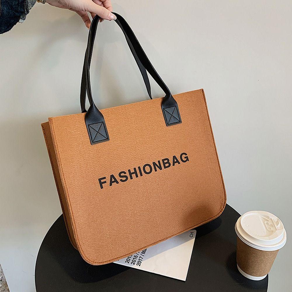 FALLFORBEAUTY Túi Xách Vải Nỉ Cỡ Lớn In Hình Mặt Cười Độc Đáo Cho Mẹ Bỉm Sữa