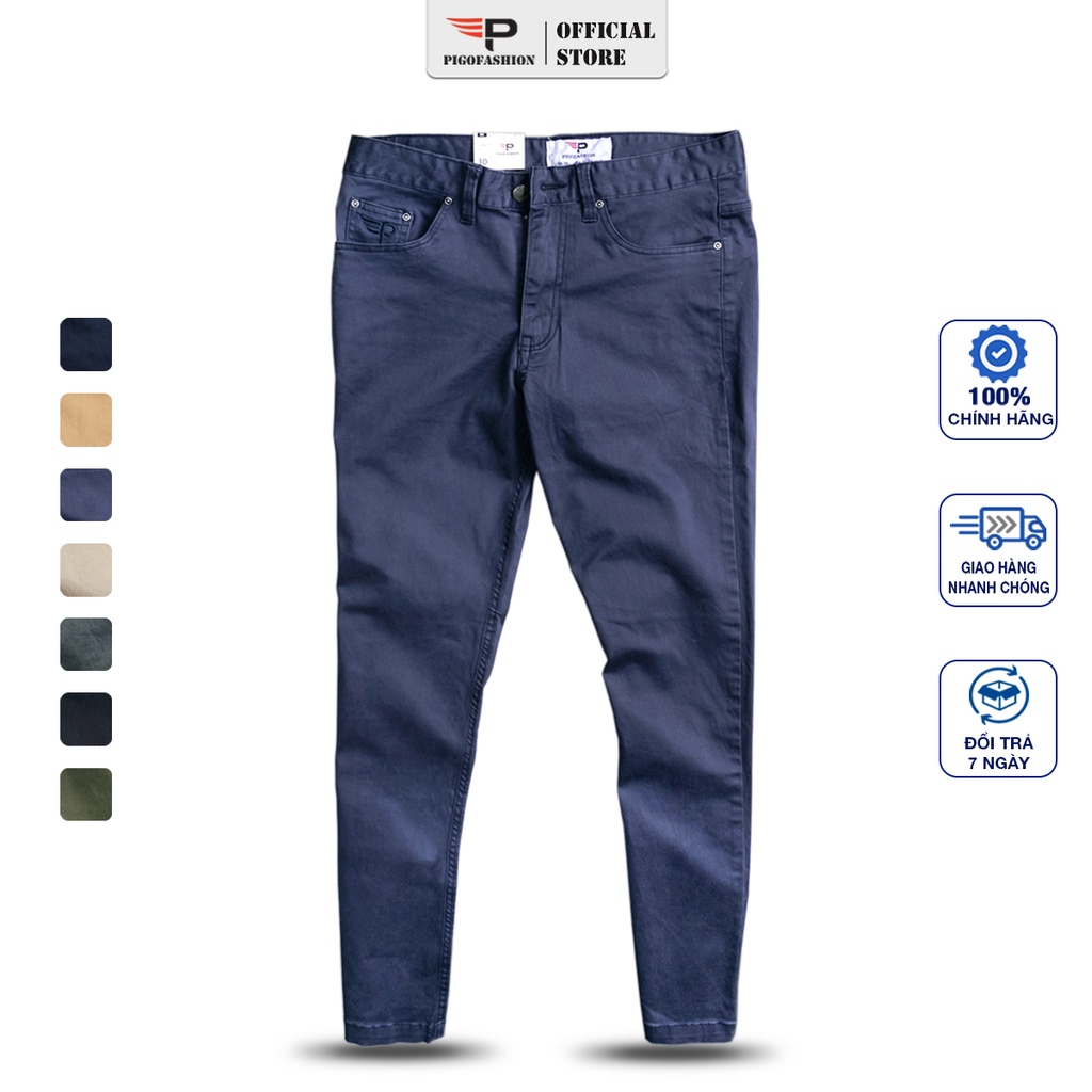 Quần kaki nam jean co giãn dáng regular FIT cao cấp PIGOFASHION - SPMQKKJ02