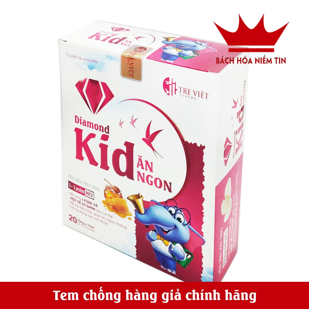 Siro giúp Bé Ăn Ngon Diamond Kid - Bổ sung axit amin, yến sào, mật ong, vitamin giúp bé ăn ngon miệng, giảm biếng ăn