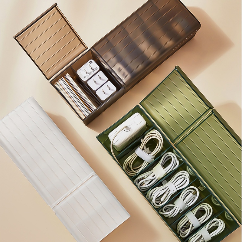 Hộp Đựng Dây Cáp Dữ Liệu Để Bàn Chống Bụi Tiện Dụng Ốp