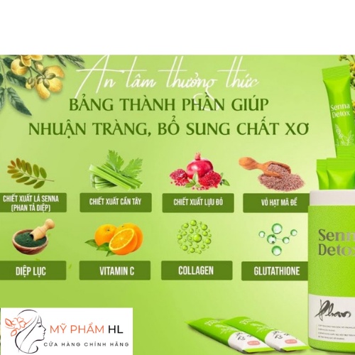 Phan tả diệp senna detox, Dr LACIR, Thải Độc, Đẹp Da, Giảm Khô Hạn, myphamhanhluan