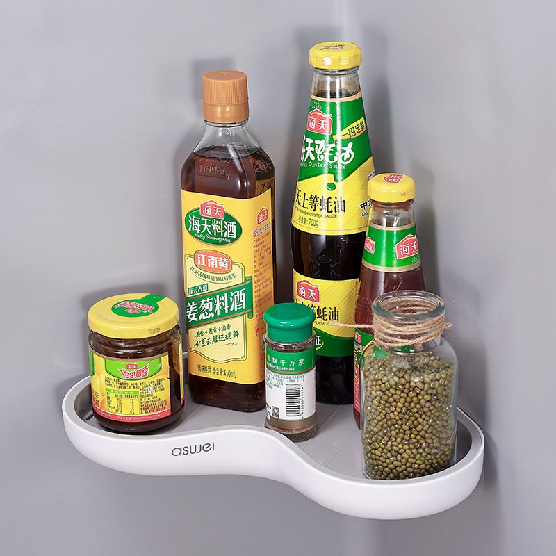 Kệ góc nhà tắm dán tường hình Trái Tim A2118