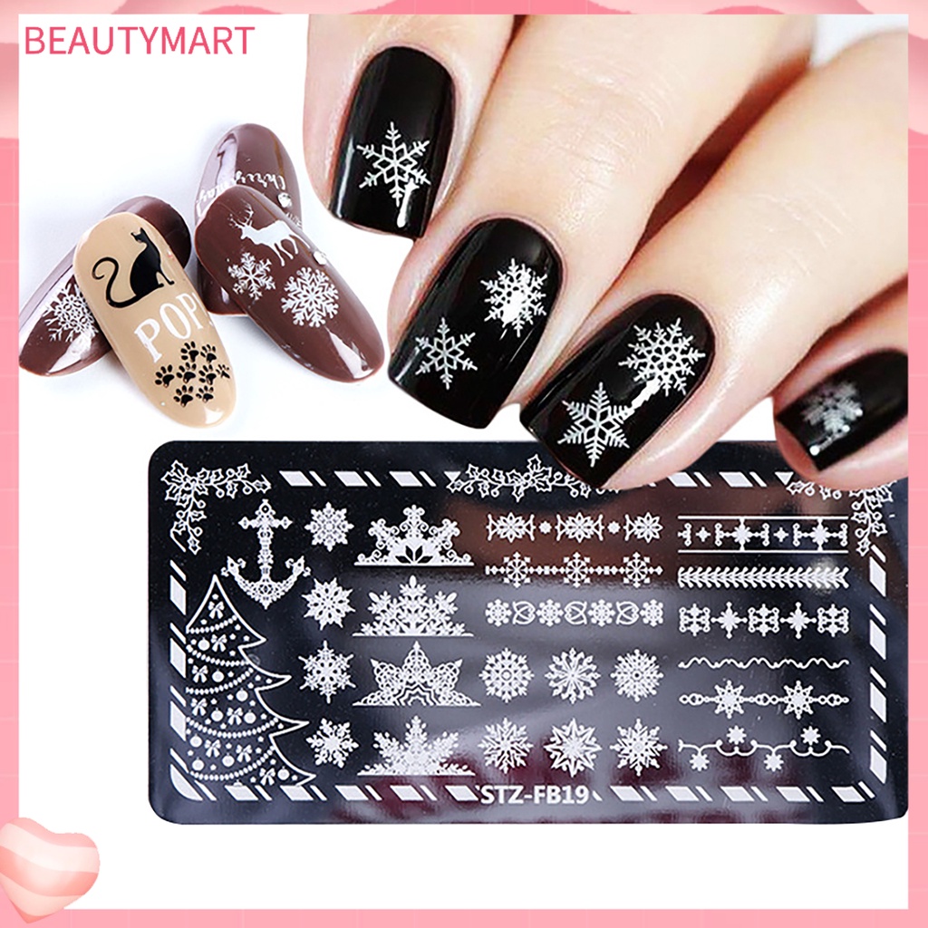 Khuôn Trang Trí Móng Tay Bằng Thép Không Gỉ DIY Dành Cho Nữ