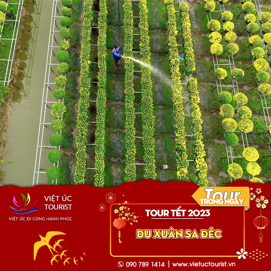 Tour du lịch TẾT 2023 Làng hoa Sa Đéc - Việt Úc Tourist