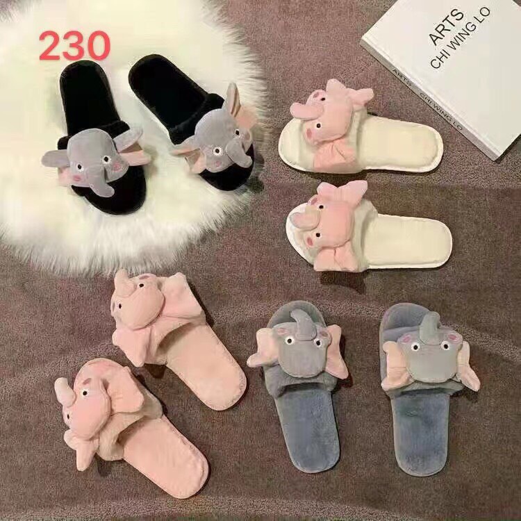 Dép Bông Trong Nhà 🌿FREESHIP🌿Hàn Quốc Nhiều Hình Siêu Dễ Thương Cho Nữ