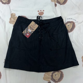Chân váy màu đen có dây rút hàng xuất dư size: L