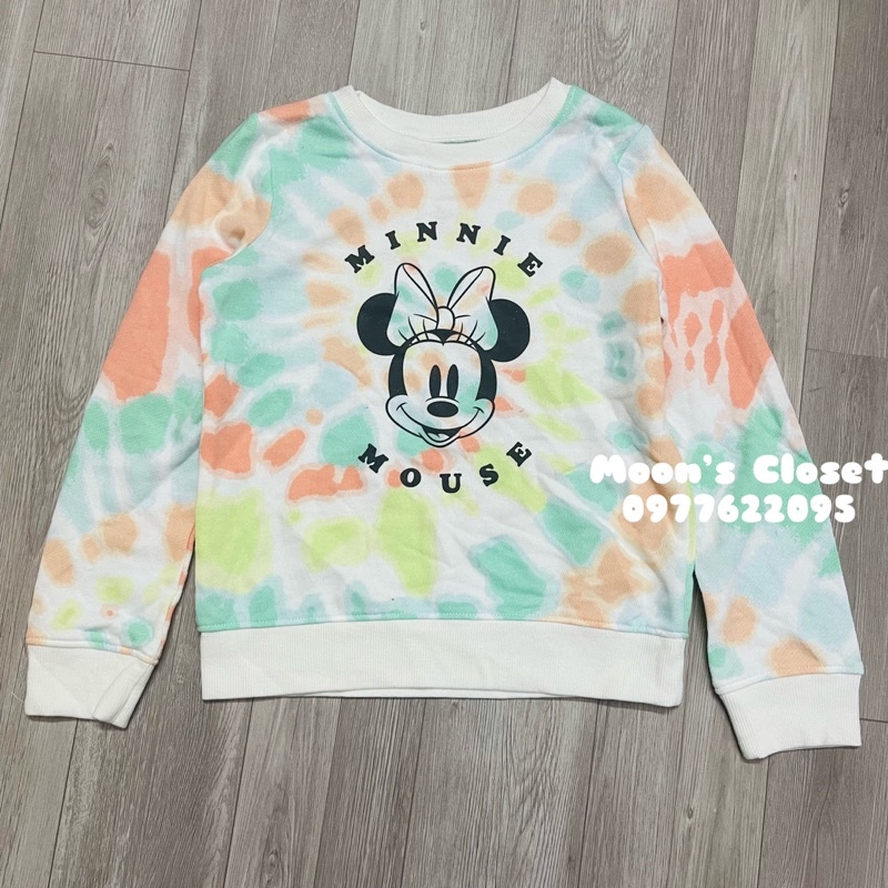 Áo nỉ da cá xanh loang Disney size 5y-12y