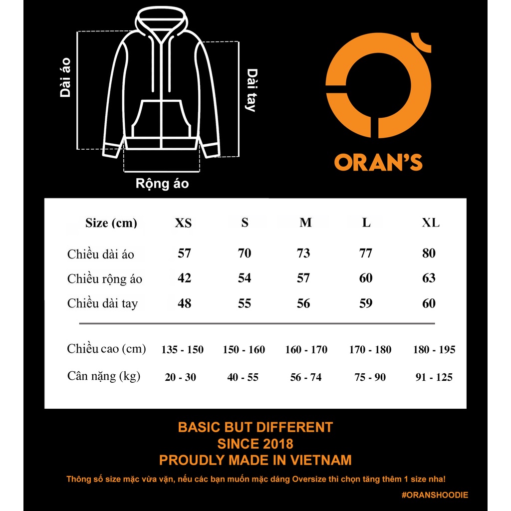 Áo Hoodie in hình con trâu kéo con hổ ORAN'S Oversize chất nỉ cotton lót bông, FULLBOX ORANS COUPLE - 07