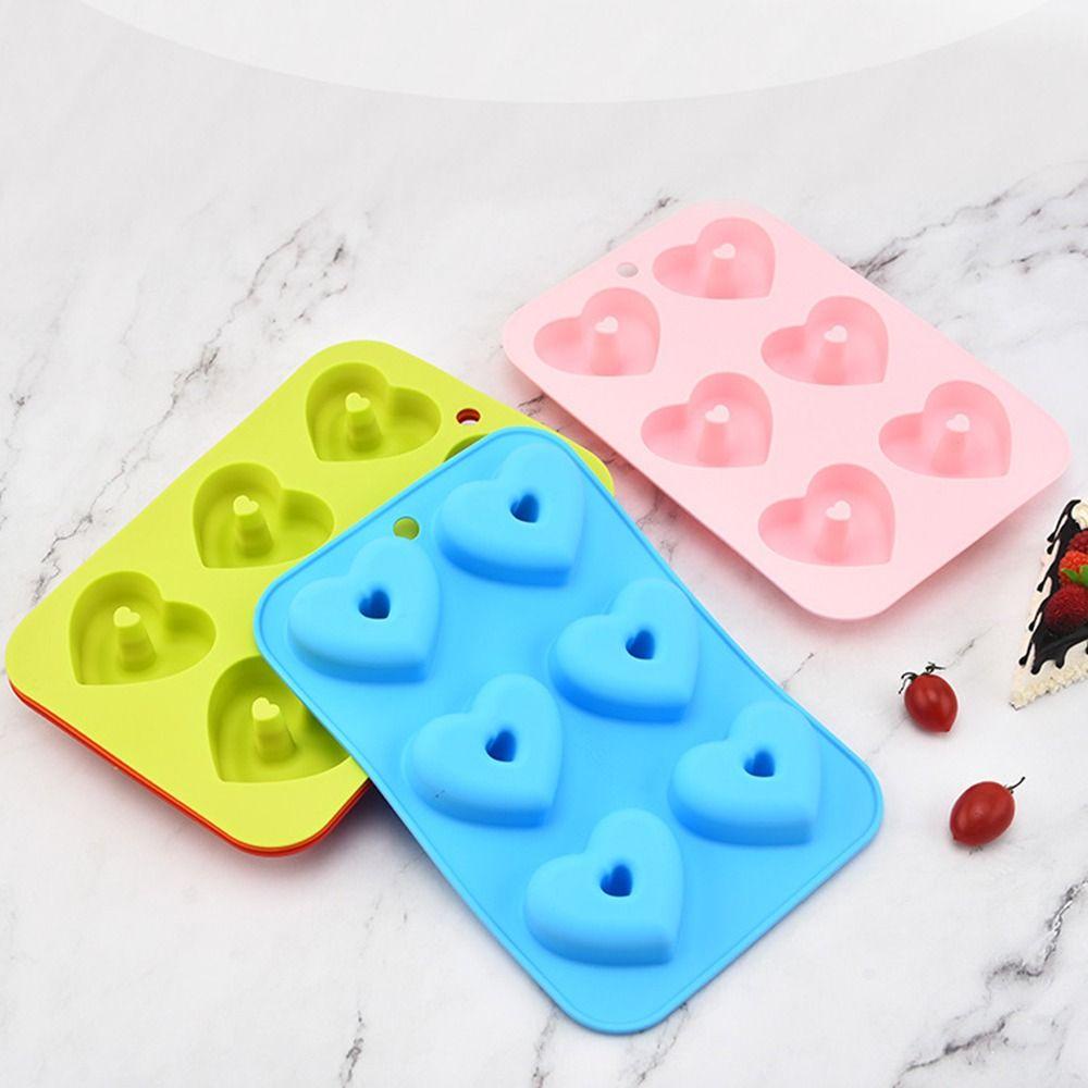 ESPO Khuôn Làm Bánh Donut 6 Ngăn Hình Trái Tim