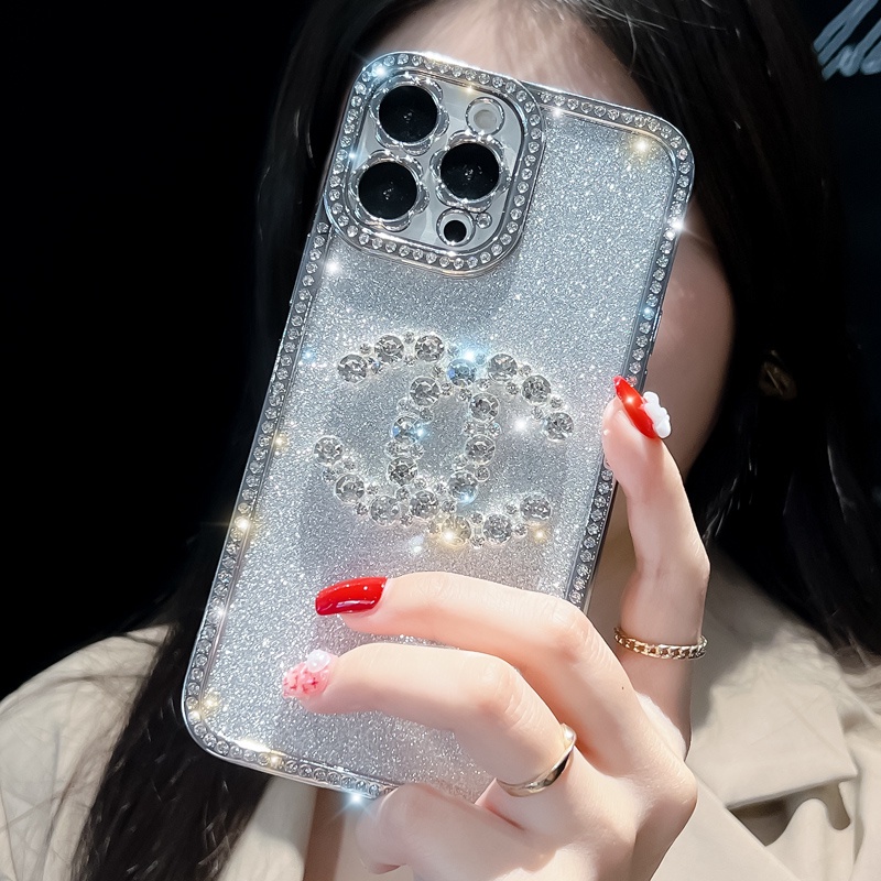 Ốp Điện Thoại tpu Mềm Đính Kim Cương Cho iphone15 14 13 pro max 12pro max 15pro max 11 promax 14plus 14promax 15plus