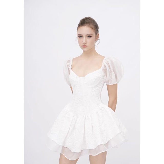 Đầm gấm tay phồng xoè Selina Dress  - Karlotta Concept